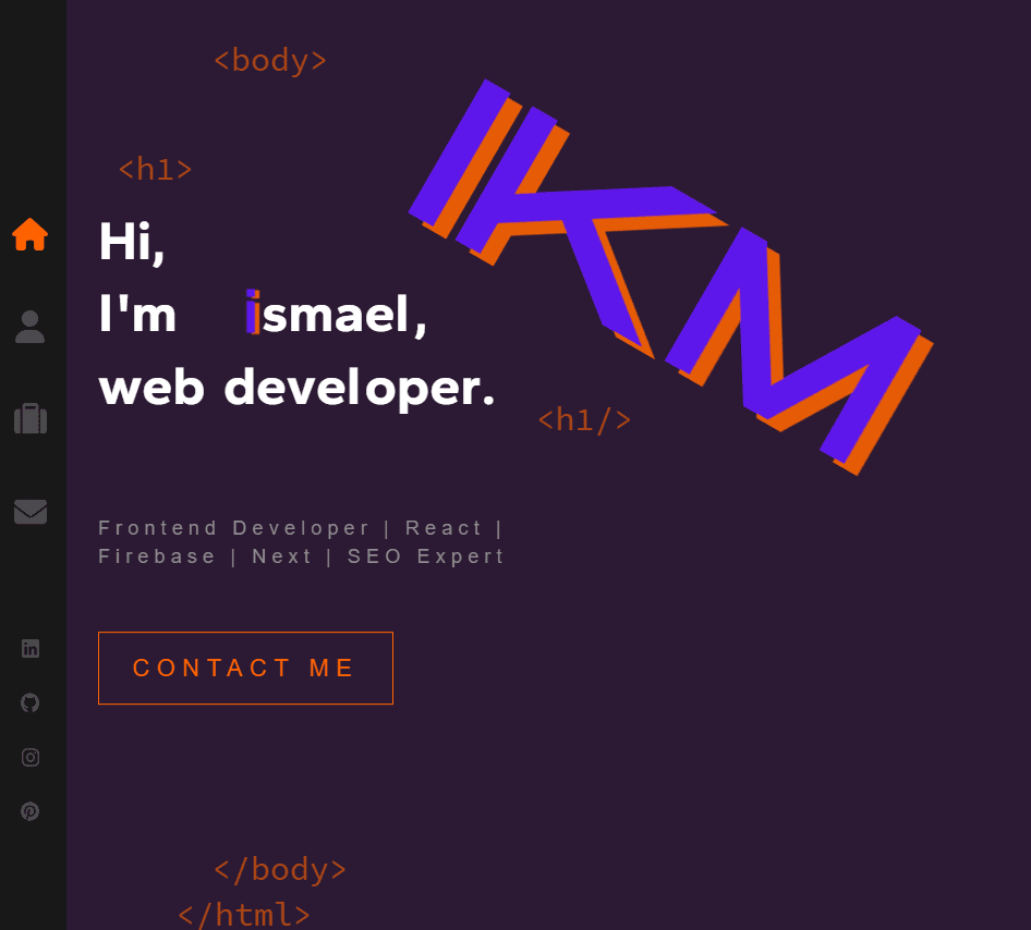 screenshot of the My First Portfolio&apos;s project